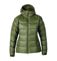 Marineblaue Wasserdichte Daunenjacke für Damen bei Kaltem Wetter