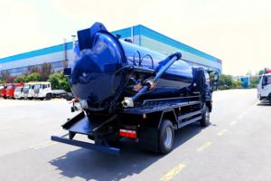 Single Axle Manual Sewer <b>Suction</b> Truck 8000-10000L, Self-unloading & Rear Hatch Openable, High <b>Suction</b> Force - Product Image 5