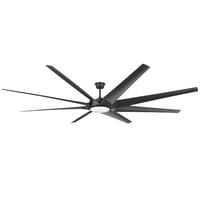 Ventilateur de plafond industriel à huit pales en ABS avec télécommande, variateur de fréquence, silencieux, avec éclairage intégré - Grande Vente