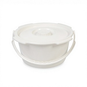 Inodoro portátil Pp con tapa Lqx 130002, redondo, blanco, 28,7 cm de diámetro, para personas mayores y usuarios con discapacidad - Product Image 5