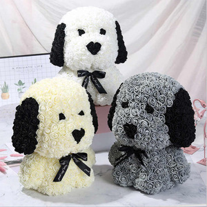 25CM Rose Dog Rose Box Fortune Dog unicornio Vida eterna gastar chino Día de San Valentín propuesta regalo de cumpleaños - Product Image 4
