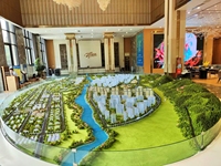 Modèles architecturaux 3D pour l'exposition Échelle Estate House Ville personnalisée Arbres miniatures Planification urbaine Conception miniature