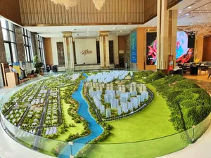 3D Architectural Models For Exhibition Scale Estate House Custom City Miniature Trees City Planning Miniature Design