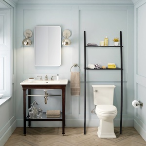 Trong nhà vệ sinh lưu trữ Rack với 2 Tier Kệ phòng tắm punch-miễn phí linh hoạt lưu trữ giá cho phòng tắm giặt nhà vệ sinh - Product Image 2