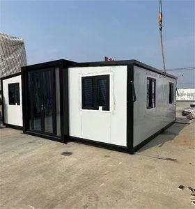 Maison conteneur préfabriquée extensible en acier <span class=keywords><strong>de</strong></span> 40 pieds, 2 chambres, plans <span class=keywords><strong>de</strong></span> maison portable moderne pour bureaux et hôtels - Product Image 2