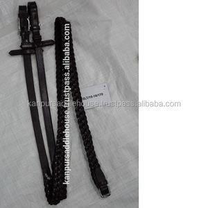 Sangle de cheval en cuir élastique avec boucles de haute qualité Circonférence d'équitation quotidienne. - Product Image 6