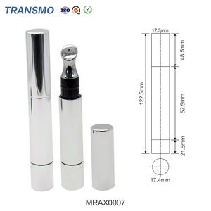 Tube de crème pour les yeux blanc de 5 ml, tube en plastique rond pour flacon de crème pour les yeux, emballage de tube en plastique - Product Image 2
