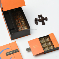 Emballage alimentaire en papier écologique haut de gamme sur mesure pour chocolat, bonbons, macarons, biscuits, gâteaux, avec fermeture magnétique