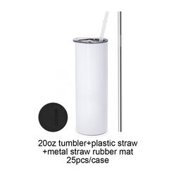 Plastic straw rubber coaster