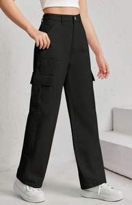 JEANS CARGO EN DENIM Denim extensible brodé de luxe Tissu écologique et durable Tailles 26-40 Osca International - Product Image 2