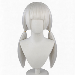 Parrucca cosplay Sky Children of the Light Sakura Ancestor, capelli sintetici bianchi a doppia coda di cavallo, resistenti al calore, per eventi di gioco di ruolo - Product Image 1