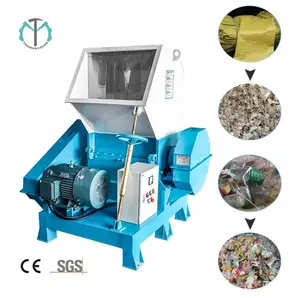Máquina de reciclagem e reciclagem de garrafas plásticas PET, máquina trituradora de garrafas plásticas