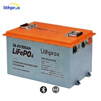 Baterai LiFePO4 38,4V 100Ah dengan Bluetooth dan pemanas terpasang untuk mobil golf dan sistem penyimpanan tenaga surya off-grid
