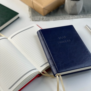 Journal en cuir fait main, carnet personnalisé, carnet de poésie, carnet de croquis, planificateur, livre d'écriture, notes quotidiennes, cadeau créatif, design élégant - Product Image 5