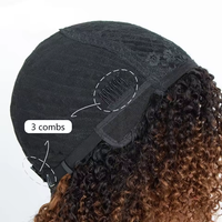 Vente chaude Naturel Brésilien Remy Cheveux Humains Perruques Pixie Cut Perruque Cheveux Humains Afro Crépus Bouclés Perruques Cheveux