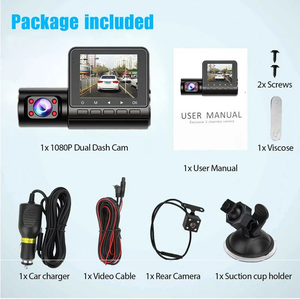 تصميم جديد لـ 70 Mai سيارة أسود أسود أمامي وخلفي سيارة بكاميرا سيارة Dvr <span class=keywords><strong>3</strong></span> قنوات كاميرا داش - Product Image 5