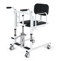 Silla Multifuncional de Cuidado para Ancianos Paralíticos o Encamados con Elevador Hidráulico Asistido para Levantamiento y Traslado