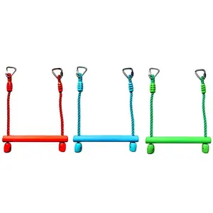 الأكثر مبيعاً معدات الجمباز حلقة قضبان بلاستيكية مع أرجوحة حبل قصيرة للأطفال