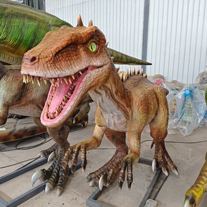 Haichuan Dinosaurios Supplier : Vélociraptor animatronique grandeur nature pour exposition de dinosaures, idéal pour le parc jurassique - Product Image 4