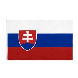 Venta al por mayor 100% poliéster 3X5FT Stock impreso Svk Eslovaquia <span class=keywords><strong>bandera</strong></span> <span class=keywords><strong>eslovaca</strong></span> - Product Image 1