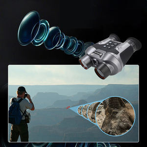 Jumelles de vision nocturne numériques montées sur la tête 4K HD infrarouge avec zoom optique 6X et stabilisation d'image pour l'exploration en plein air - Product Image 4