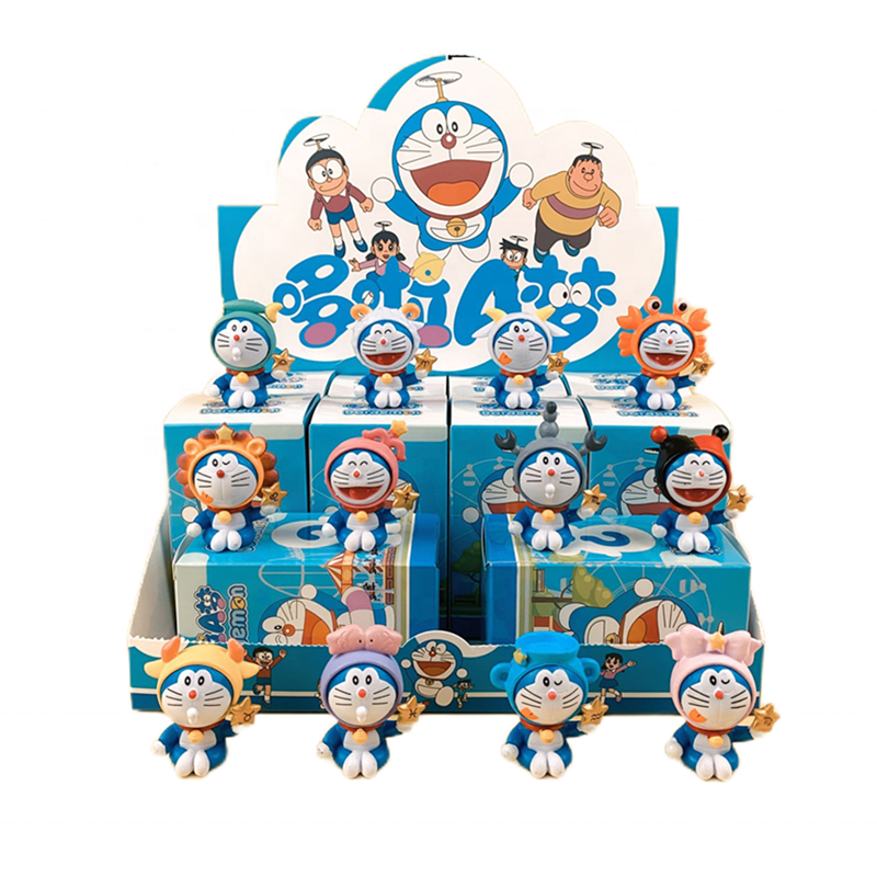 5 Styles 12PCS/SET Doraemon Cartoon Surprise Blind Box Toys
