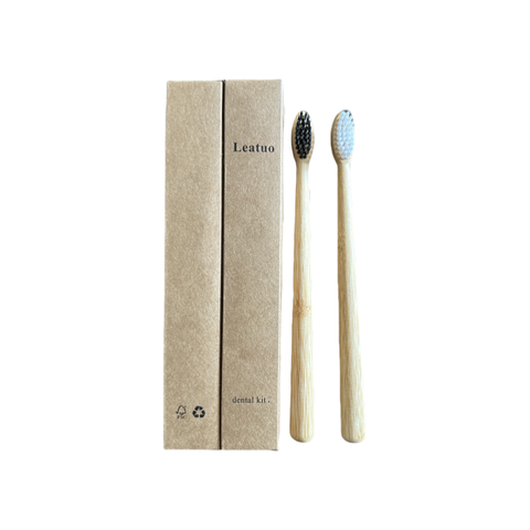 2024 New Oral Care Bamboo Toothbrush Wholesale Eco Friendly Bamboo Charcoal Toothbrush