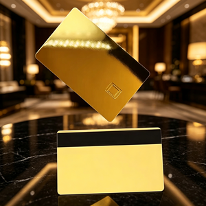 Carte Fedeltà Personalizzabili in PVC Oro Spazzolato con NFC per la Tua Azienda o Organizzazione - Product Image 2