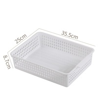 Panier de rangement rectangulaire en plastique creux, moderne et simple, grande taille, pour jouets d'enfants, rangement de cuisine, vente en gros Guangdong