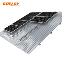 SOEASY Kit complet de fixation solaire étanche et réglable AL6005 T5 pour toits en tuiles, ardoises et tôles