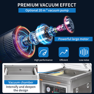 Máquina de Envasado al Vacío de Sobremesa Comercial Dz-400, Selladora de Cámara para Alimentos, Cuerpo de Acero Inoxidable, 110V/220V, Diseño Compacto - Product Image 2