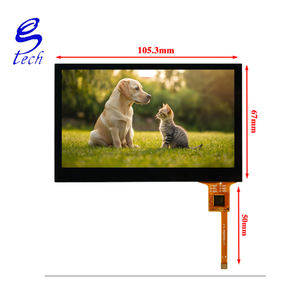 Pantalla Táctil Capacitiva de Alta Calidad de 4.3 Pulgadas con Panel Táctil LCD con Revestimiento Adhesivo - Product Image 1