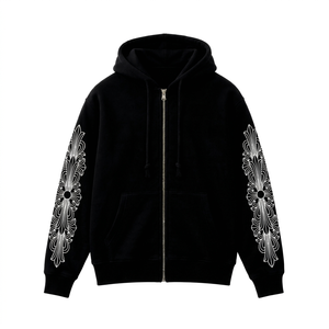 Custom <b>Men</b> Winter Casual <b>Pullover</b> Hoodie Printed Premium Knitted Cotton Fleece Soft Warm Eco-Friendly 370g Front Personalized - Product Image 3