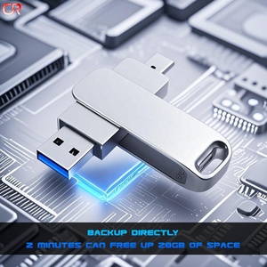 2 trong 1 OTG kim loại điện thoại di động USB Flash Drive Bạc Quay máy tính U đĩa <span class=keywords><strong>dual</strong></span>-mục đích Bộ nhớ mở rộng Công suất Pendrive OEM - Product Image 2