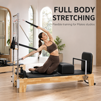 Machine de Pilates Reformer Commerciale en Gros, Cadre en Bois, Équipement de Fitness Réglable