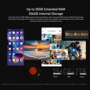 DOOGEE-teléfono móvil inteligente 5G con cámara de 108MP, celular resistente con Android, 20GB + 256GB, Modelo V Max - Product Image 6