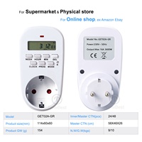 Temporizador Digital de apagado automático programable, enchufe de interruptor, 220V, gran oferta