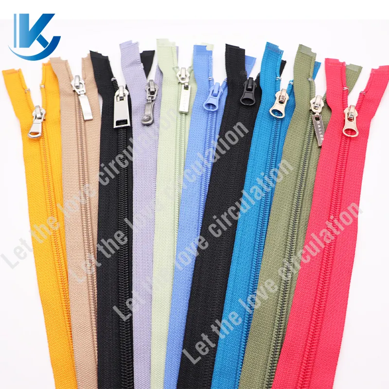 canvas bags zipper no 5 nylon coil zipper for sale open end 3#5#8#garment sleeping bag zipper