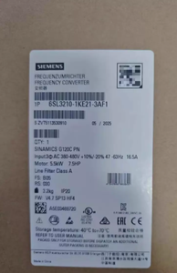Variador de Frecuencia 6SL3210 1KE21 3AF1 con Comunicación PROFINET Industrial para Ventilador, Bomba, Transportador, 3AC 380 480V - Product Image 3