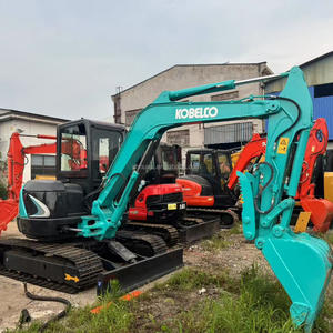 Miniexcavadora usada Kobelco 50SR, buenas condiciones, bajas horas de trabajo, excavadora hidráulica de segunda mano sobre orugas, bomba Yanmar PLC - Product Image 3