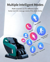 Fauteuil de massage corporel intelligent portable de luxe pour la maison, 3D, zéro gravité, avec rail automatique, multifonctionnel, commande vocale et musique temporisée, Chine