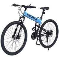 Vélo pliant MEGHNA 29 pouces, cadre en alliage, 21 vitesses, avec frein à disque pour adultes, durable et facile à plier