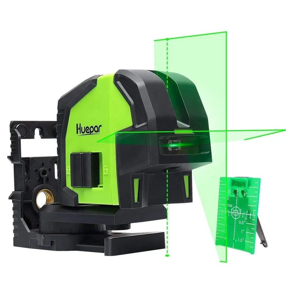 Huepar Self-leveling 8211G, Outdoor Pulse Mode,Multi 2 Line 2 Dots Professional Green Cross Line Laser Level