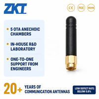 Antena de Goma Flexible de 50 mm y 2.5 dBi, 2.4G 900/1800 433mhz 4G, para Comunicación Inalámbrica y Otros Usos, en Oferta