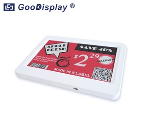 Étiquette de rayon électronique rouge de 7,5 pouces, écran couleur E-ink USB ou WIFI, GDU075R1/GDP075RW1 - Product Image 3