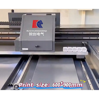 Printer UV Flatbed 6090 60x90cm Printer UV LED dengan Head XP600/I3200 Printer Flatbed Multi-Material untuk Akrilik, Logam, Kayu
