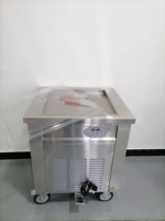 Gebakken Ijs Machine Voor Het Maken Van Gebakken Ijs Koude Plaat Machine