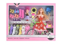 Poupées Princesse Modernes pour Enfants de 11,5 Pouces avec Jupe Suspendue et Poupées Bébé de 3 Pouces et Accessoires de Maquillage