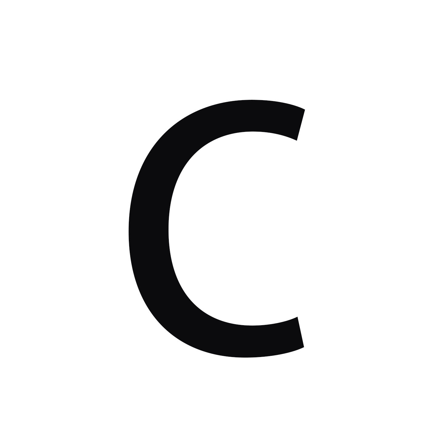Style 1 letter C