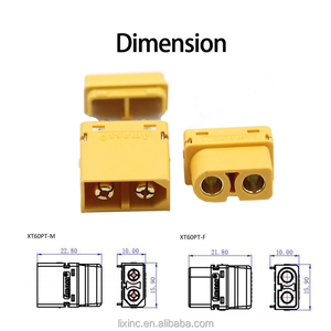 Op Maat Gemaakte Runfeng Hot Sale Amass XT60PT-<span class=keywords><strong>M</strong></span> XT60PT-F Connectoren Xt60pt Mannelijke Vrouwelijke Stekker Voor Lipo Batterij Rc Vliegtuigen Auto 'S - Product Image 2